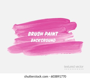 Logo abstract background brush paint acrylic texture design poster illustration vector. Perfect watercolor design for headline, logo and sale banner. 