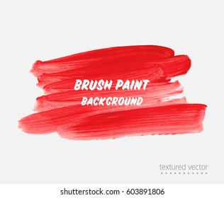 Logo abstract background brush paint acrylic texture design poster illustration vector. Perfect watercolor design for headline, logo and sale banner. 