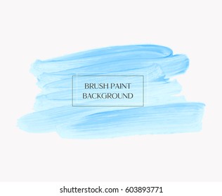 Logo abstract background brush paint acrylic texture design poster illustration vector. Perfect watercolor design for headline, logo and sale banner. 