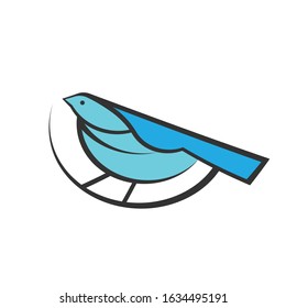 Logo abstract Bird design template. svg