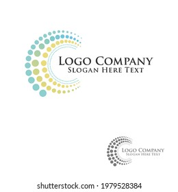 Logo abstrakt für Business-Technologie, Computer, Medien, Kunst, Internet, Netzwerk, Start, Produkt, Retail, Software-Entwickler, Service-Industrie. bereit für Print und Digital