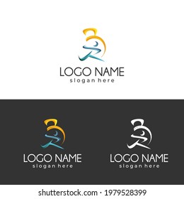 logo abstract for business technology, computer, media, art, internet, network, startup, product, retail, software developer, service industry. ready for print and digital