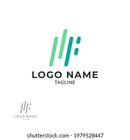 resumen de logotipo para tecnología empresarial, informática, medios de comunicación, arte, internet, red, inicio, producto, venta minorista, desarrollador de software, industria de servicios. listo para imprimir y digital