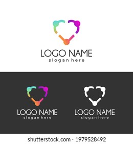 logo abstract for business technology, computer, media, art, internet, network, startup, product, retail, software developer, service industry. ready for print and digital