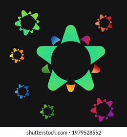 logo abstract for business technology, computer, media, art, internet, network, startup, product, retail, software developer, service industry. ready for print and digital