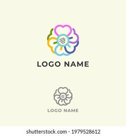 logo abstract for business technology, computer, media, art, internet, network, startup, product, retail, software developer, service industry. ready for print and digital