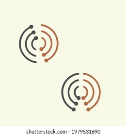 logo abstract for business technology, computer, media, art, internet, network, startup, product, retail, software developer, service industry. ready for print and digital