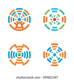 Logo Abstract Circle Icons
