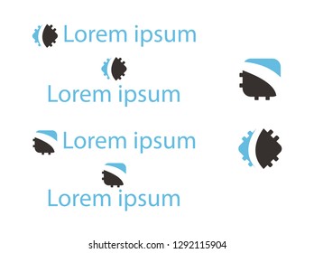 Logo abstract concept for computer company