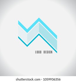 logo abstract design. on white background