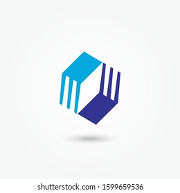 logo abstract design template. Business icon vector. Creative symbol vector. Icon vector illustrator