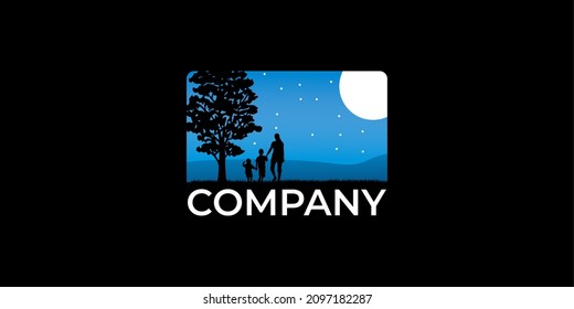  Logo abstract design vector template Negative space style.