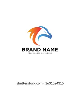 logo abstract logo eagle head vector template