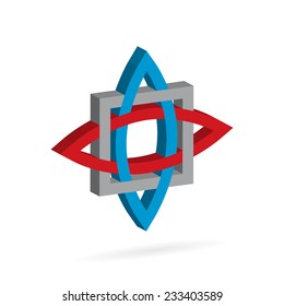 logo. An abstract figure in the form of a star