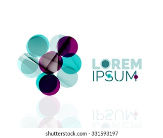 Logo, abstract geometric business icon. Vector illustration