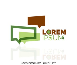 Logo, abstract geometric business icon. Vector illustration