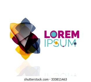 Logo, abstract geometric business icon. Vector illustration