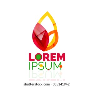 Logo, abstract geometric business icon. Vector illustration