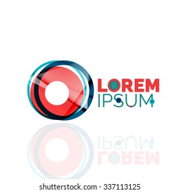 Logo, abstract geometric business icon. Vector illustration