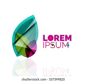 Logo, abstract geometric business icon. Vector illustration