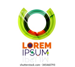 Logo, abstract geometric business icon. Vector illustration