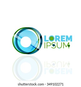 Logo, abstract geometric business icon. Vector illustration