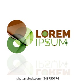 Logo, abstract geometric business icon. Vector illustration