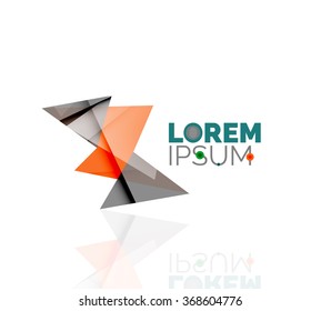 Logo, abstract geometric business icon