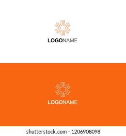 Logo Abstract Geometric Business Simple Icon Vector Template