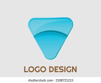 Logo abstract geometric design vector template. icon Digital 