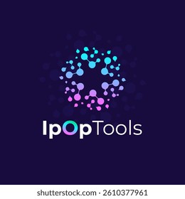 Logo with abstract icon like spread and regular