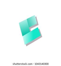 LOGO abstract icon vector C letter 