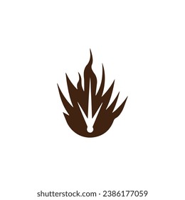 Logo of abstract icon vector silhouette isolated concept