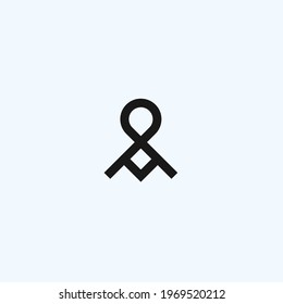 logo a abstract. infinity icon