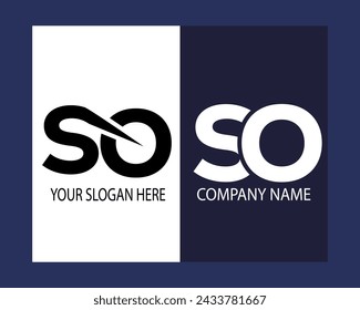  SO logo.SO abstract.SO latter vector Design.SO Monogram logo design .company logo