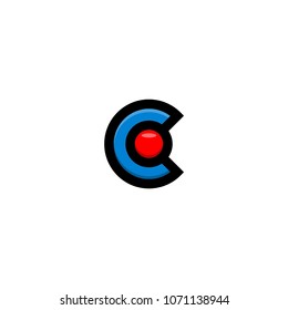 Logo abstract letter "C" , eps 10
