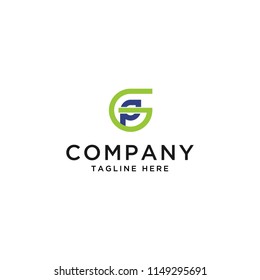 Logo Abstract Letter GP, G,P,PG, Vektor Design