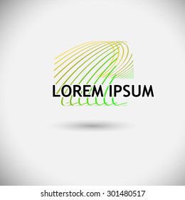 Logo abstract lines. Vector