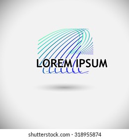 Logo abstract lines. Vector