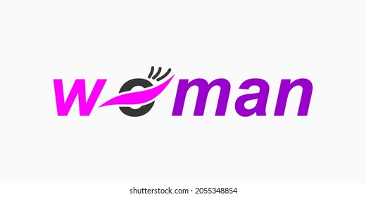 logo abstract mark icon black eye and eyelashes. simple and creative logo. Abstract business logo icon design template