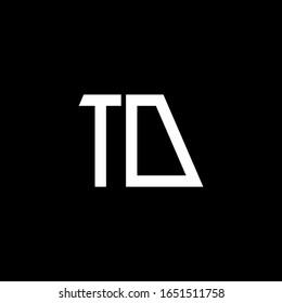 TO logo abstract monogram isolated on black background