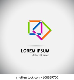 Logo abstract object. Vector