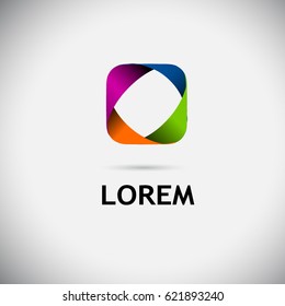 Logo abstract object. Vector