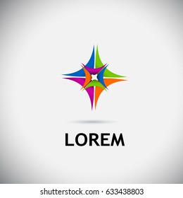 Logo abstract object. Vector