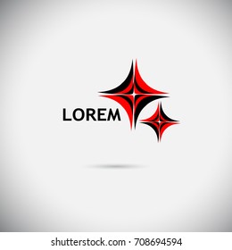 Logo abstract object. Vector