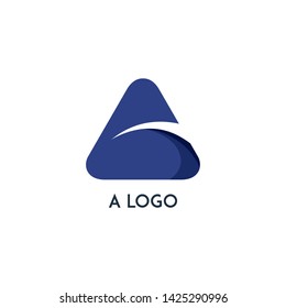 A Logo Abstract Simple  Clean Design