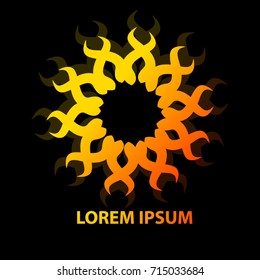 logo abstract sun. Vector