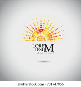 logo abstract sun. Vector
