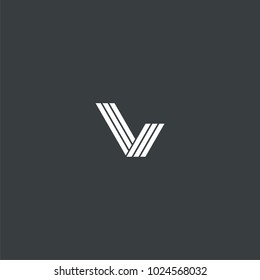 logo abstract V