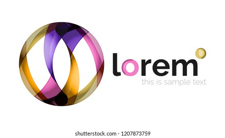 Logo, abstract vector geometric icon